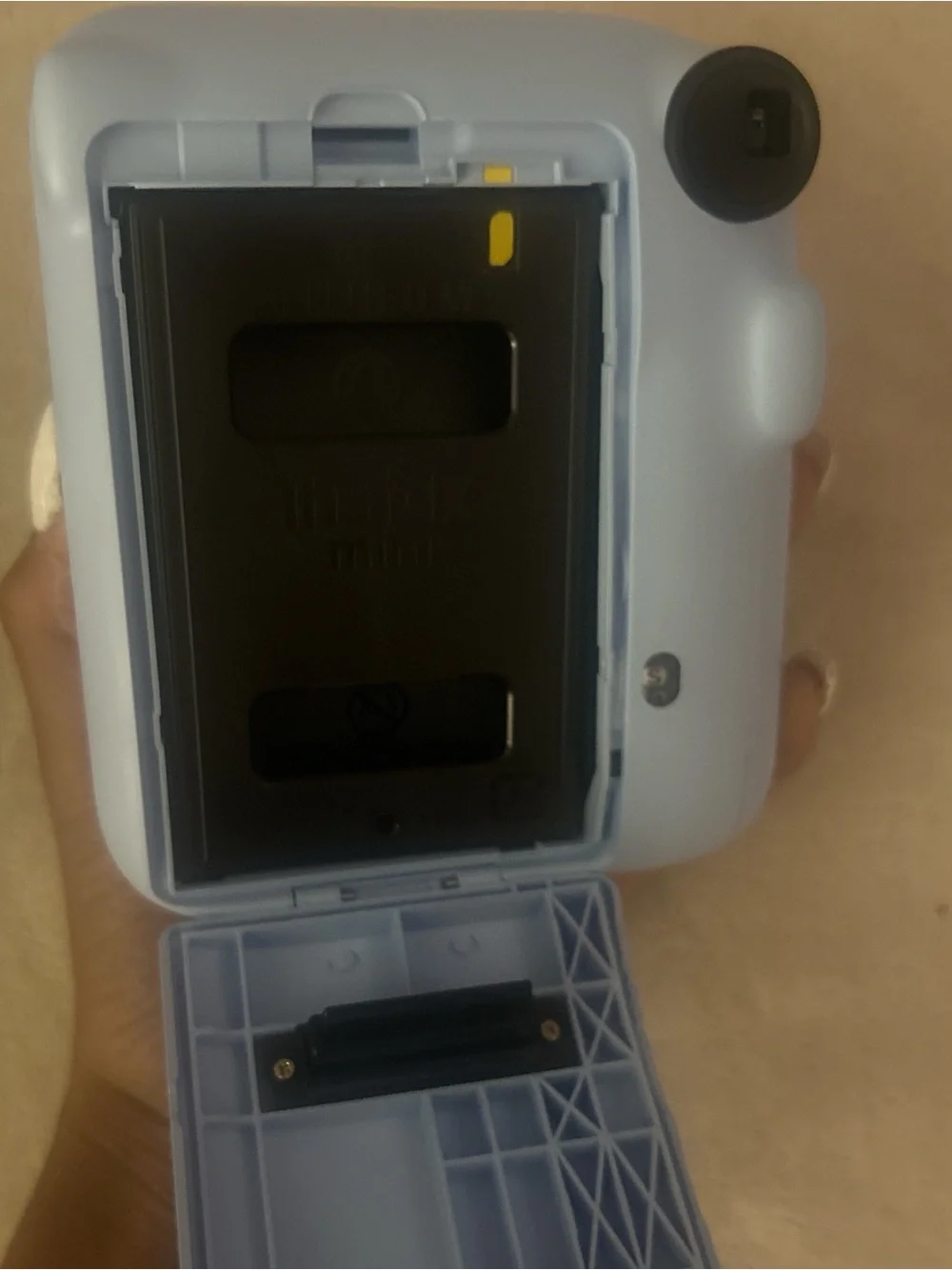 Instax Light Blue Instant Camera with Purple Photo Album